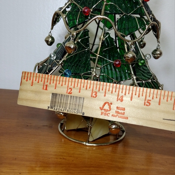 Stained Glass Christmas Tree tea light CANDLE HOLDER - Picture 6 of 8